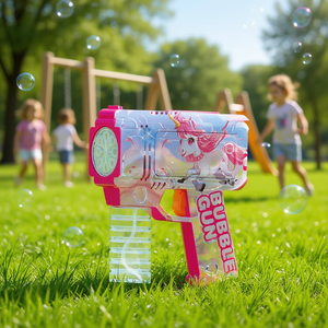 Pistola de burbujas con luces de 19 cm para niños, para jugar al aire libre - Product Image 3