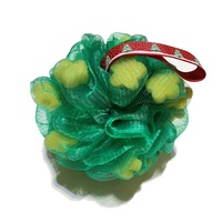 Éponge de bain professionnelle de noël, 6 pièces, 50g, mousse nettoyante pour la douche, pour la salle de bain, pour femmes