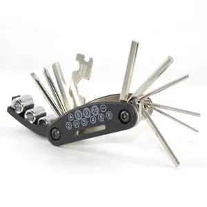 15 In 1 Multifunctionele Fiets Gereedschap Mountainbike Reparatie Tool Sets Kit Vouwen Schroevendraaier Inbussleutel