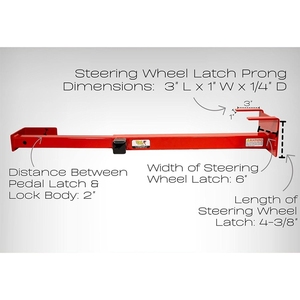 Verrou <span class=keywords><strong>de</strong></span> volant <span class=keywords><strong>de</strong></span> voiture YH3100, <span class=keywords><strong>tube</strong></span> carré réglable, clé universelle, brise-vitre en métal, pédale <span class=keywords><strong>de</strong></span> protection contre le vol <span class=keywords><strong>de</strong></span> voiture - Product Image 5