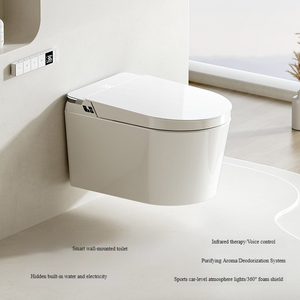 Asiento de Inodoro Inteligente de Estilo Moderno, Montado en la Pared, con Bidé Integrado, Descarga Automática, Inodoro Eléctrico Inteligente - Product Image 2