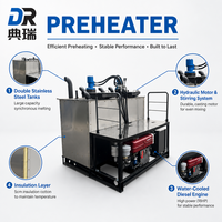 Préchauffeur hydraulique GPL à double réservoir haute efficacité pour la fusion de peinture thermoplastique pour marquage routier, idéal pour autoroutes et parkings