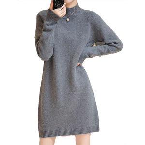 Suéter de Longitud Media para Mujer, Otoño Invierno, Capa Base de Cachemira Gruesa, Nuevo Estilo 2026, Top Largo y Cálido para Mujer - Product Image 1