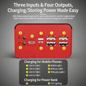 พาวเวอร์แบงค์ 50000mAh รุ่นมาแรงปี 2026 พร้อมที่ชาร์จเร็ว ความจุสูง แบตเตอรี่ขนาดใหญ่ สถานีพลังงาน 100000mah กำลังไฟขาออก 22.5w - Product Image 4