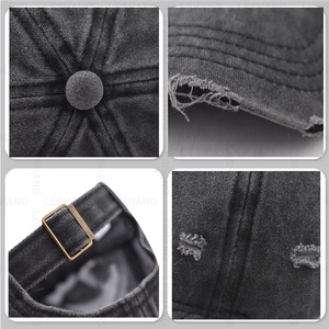 Cappellini da Baseball Vintage Effetto Usurato in <span class=keywords><strong>12</strong></span> Colori, Logo Ricamato Personalizzato, Non Strutturati, a 6 Pannelli, in Denim Lavato, Stile Sportivo da Papà - Product Image 5