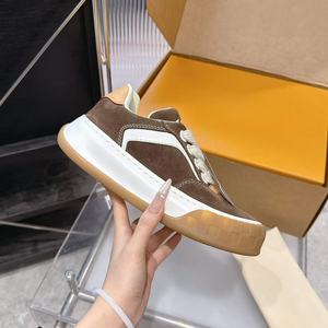 High-quality Designer Brand Custom-made Slip-on Genuine Leather Sports Shoes-<b>Thick</b> Sole Anti-odor-Luxury Fashion Classic Brand - Product Image 3