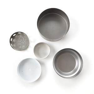 Componentes Metálicos Estampados para Iluminación, Pantallas Redondas de Aluminio y Acero Inoxidable, Portalámparas Galvanizados en Zinc - Product Image 1