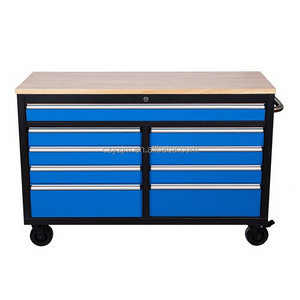 <span class=keywords><strong>Caja</strong></span> <span class=keywords><strong>de</strong></span> <span class=keywords><strong>Herramientas</strong></span> Rodante <span class=keywords><strong>de</strong></span> Alta Resistencia <span class=keywords><strong>de</strong></span> 52 Pulgadas <span class=keywords><strong>con</strong></span> 9 Cajones, Superficie <span class=keywords><strong>de</strong></span> Trabajo <span class=keywords><strong>de</strong></span> <span class=keywords><strong>Madera</strong></span>, <span class=keywords><strong>Ruedas</strong></span> Industriales, Carro <span class=keywords><strong>de</strong></span> <span class=keywords><strong>Herramientas</strong></span> Móvil para Garaje, Venta al Por Mayor OEM - Product Image 1