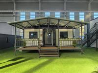 Maison Portable Préfabriquée Extensible en Conteneur avec Salle de Bain pour Bureau – Durable, en Bois et Acier
