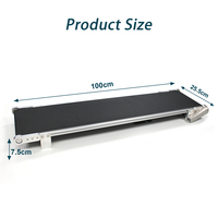 Imprimante à code de date Phezer 100*25.5cm, vitesse réglable, mini convoyeur automatique, imprimante à jet d'encre portable, accessoires PVC, bureau, USB
