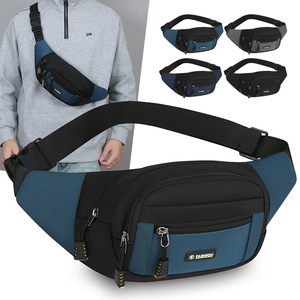 Fashion Men's Fanny Pack Large Capacity Oxford Cloth Waist Bag Everyday Use Black Blue Gray Dark Blue - Product Image 2