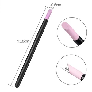 1/5PC Stylo de ponçage à quartz pour nail art, Ciseaux à cuticules, Dissolvant de peaux mortes, Lime à ongles pour gel UV, Accessoires et outils de manucure - Product Image 5