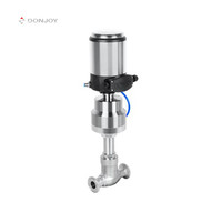 DONJOY Vanne de régulation de globe de 2.5 pouces en acier inoxydable sanitaire Personnalisable OEM Support Vanne de contrôle de type globe