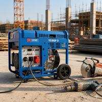 Générateur diesel fiable de 9000 W, YC9GF-3, puissance nominale de 9 kW, puissance maximale de 10 kW, refroidissement par air, type ouvert, générateur diesel avec AVR