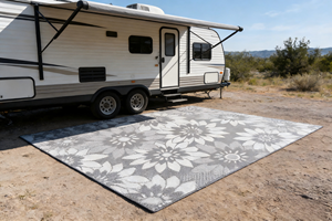 Tapis d'extérieur pliable résistant aux UV et imperméable en plastique PP, tapis de patio personnalisé - Product Image 5