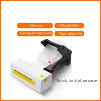 Imprimante d'étiquettes adhésives logistiques haute vitesse 203 DPI, imprimante d'étiquettes d'expédition 4x6 thermique