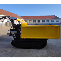 Mini camion benne chenillée 4x4, capacité de charge 500 kg, moteur contrôlé par PLC, certifié CE/EPA, haute efficacité, à vendre