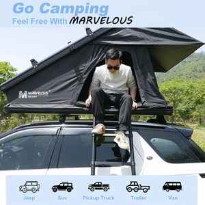 <span class=keywords><strong>Tente</strong></span> de toit à cadre en aluminium robuste, conception d'ouverture arrière, support de stockage, <span class=keywords><strong>tente</strong></span> de toit de voiture pour le camping de 2 à 3 personnes - Product Image 3