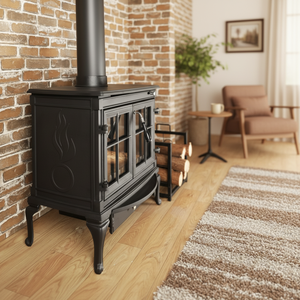 <span class=keywords><strong>Estufa</strong></span> de <span class=keywords><strong>Leña</strong></span> Moderna Independiente de Hierro Fundido, <span class=keywords><strong>Horno</strong></span> Interior para Cocinar y Calentar la Sala de Estar, en Oferta - Product Image 1