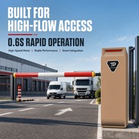 Barrière levante robuste à grande vitesse pour système de gestion d'accès de véhicules en parking intelligent avec caméra ANPR