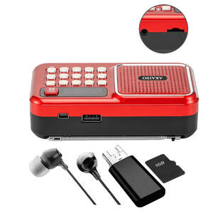 Radio FM Digital Portátil con Altavoz Incorporado, Precio Económico de Fábrica, Compatible con Tarjeta USB TF, Batería Recargable H-868 - Product Image 3