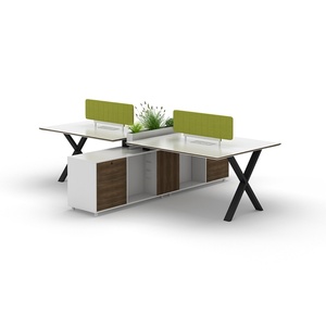 Divisor de Espacios Comercial, Cubículos Modulares, Escritorio de Estación de Trabajo para 4 Personas, Muebles de Oficina - Product Image 6