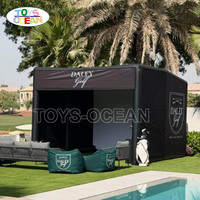 TOYS-OCEAN Tente de jeu gonflable en PVC de haute qualité sur mesure pour simulateur de golf avec support de projecteur et ventilateur intégré