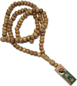 Musulmano in legno Tasbih 99 rosario perline Islam preghiera gioielli di moda