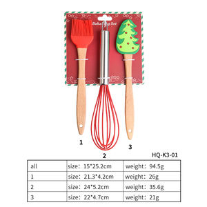 Ensemble de cuisson pour enfants de qualité alimentaire 5 pièces outils de cuisson non toxiques pour enfants spatule en silicone emporte-pièces rouleau à pâtisserie fouet pinces - Product Image 5