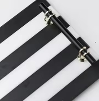Plateau rectangulaire en marbre naturel avec poignées métalliques, plateau de vanité moderne à rayures noires et blanches pour la maison, le yoga et l'hôtellerie au Moyen-Orient