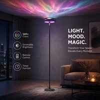 Lámpara de Pie Inteligente RGBWW de 1500LM, Moderna, con App WiFi, para Sala de Estar, Dormitorio u Oficina