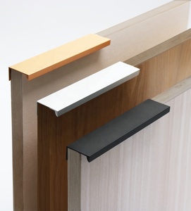 Aluminium Goud Messing Keukenkast Deur Rand Geborsteld Goud Aluminium Vinger Profiel Handvat - Product Image 5