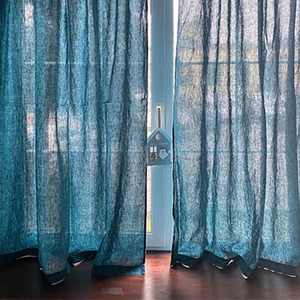 Fabriqué sur commande 100% tissé tissu de lin <span class=keywords><strong>belge</strong></span> lin lin naturel rideaux de lin rideaux de fenêtre transparents pour le salon - Product Image 2