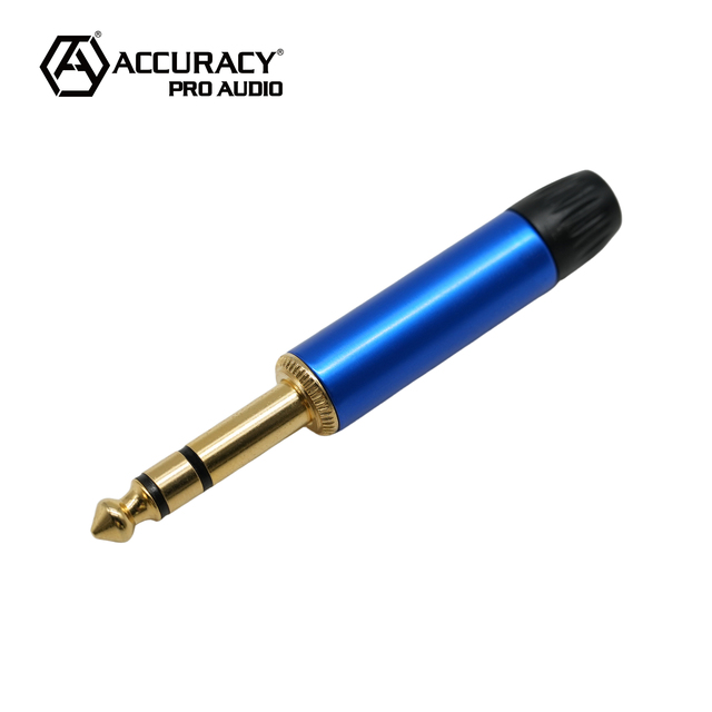 Accuracy Pro Audio QT704G/08G/09G/11G Stereo Audio Microphone Cable Plug 6.35mm 1/4" to Speaker Wire Adapter