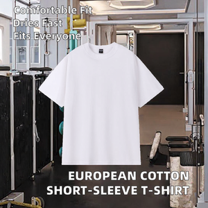 T-shirt à manches courtes col rond en polyester/coton tricoté imprimé 3D anti-boulochage coupe classique style Indie, taille européenne – En vente - Product Image 2