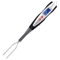 SW termometer makanan Digital ukuran besar, pengukur suhu makanan dapur dengan tampilan LCD ganda