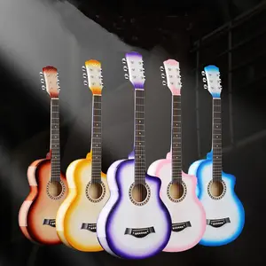 Gitar rakyat 38 inci pabrik grosir pemula praktek gitar warna yang cocok gitar