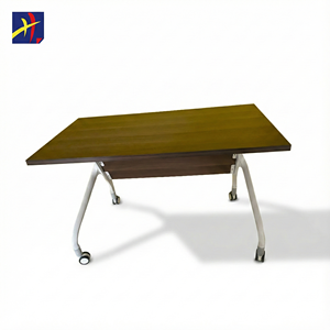 Mesa de Entrenamiento Moderna Plegable y Ajustable de Aleación de Aluminio Gris Oscuro con Patas de Acero para Hospital, Escuela y Aula - Product Image 6
