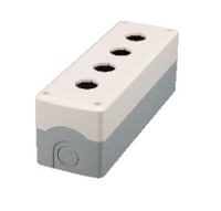 RY-ELE Boîtier de bouton d'arrêt d'urgence industriel ABS à trou unique 22mm X4-YG IP67 IK08 1NO 10A 220V CE RoHS