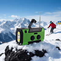 Radio d'alerte météo 2000mAh avec sirène SOS pour appeler pour de l'aide en cas d'urgence en cas de forte neige et de tempête