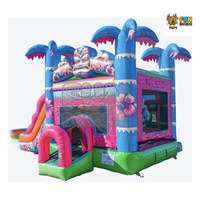 FUN BOUNCE Aloha Splash Combo, Inflable de PVC para Uso Comercial en Exteriores
