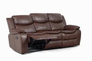Ergonomic Top Grain <strong>Leather</strong> <strong>Recliner</strong> <strong>Chair</strong> Sofa with Adjustable Backrest and Thick Padding Reclining Couch for Living Room - Product Image 5