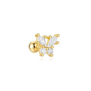 Pendientes de tuerca con borla de circonita y diseño de lazo para uso diario - Product Image 4