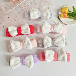 Bandeau élastique doux à nœud bicolore Design simple Bandeau pour cheveux Facial <span class=keywords><strong>Creed</strong></span> Link - Product Image 1
