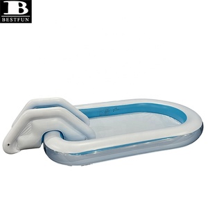 <span class=keywords><strong>Pataugeoire</strong></span> gonflable en PVC personnalisée avec <span class=keywords><strong>toboggan</strong></span> amovible, centre de jeux d'eau gonflable durable pour les enfants, le jardin et l'arrière-cour - Product Image 6