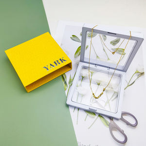 Caja de Joyería de Papel Rígido Pequeña Hecha a Medida con Laminación Mate y Embalaje de Exhibición con Película de PE - Product Image 6