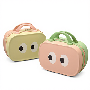 Nuovo Modello 2025 Valigia Portatile in Plastica da 14 Pollici, Beauty <span class=keywords><strong>Case</strong></span> da Viaggio, Piccolo Bagaglio, Borsa per il Trucco, Scatola Portaoggetti con Design Occhi Cartoon - Product Image 4