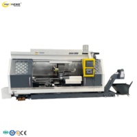 Machine-outil CNC à lit inclinable en acier inoxydable CKX550-3000, tour de fraisage hydraulique