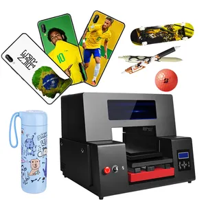 Недорогой Настольный 3D-принтер kingjet с плоской платформой, цифровые УФ dtf этикетки с логотипом планшетный принтер с лаком и белым