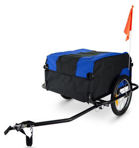 Remorque à bagages pour vélo Remorque à bagages pliable pour vélo avec roues à dégagement rapide et housse amovible - Product Image 1